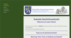Desktop Screenshot of dudweiler-geschichtswerkstatt.de