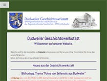 Tablet Screenshot of dudweiler-geschichtswerkstatt.de
